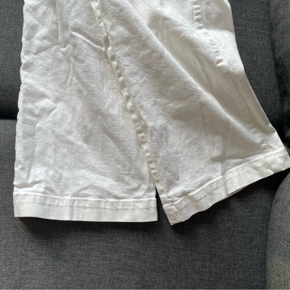 Oak + Fort CROPPED LENGTH 26" TWILL WIDE LEG PANT - Picture 7 of 11